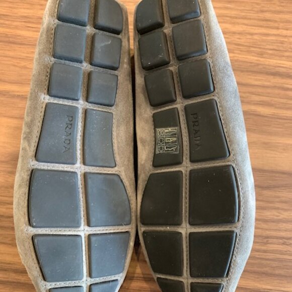 NEW - Prada Gray Men's Loafers - Picture 5 of 7